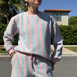 STRIPED FRENCH TERRY SWEATSHIRT plus-size - AMOUR781