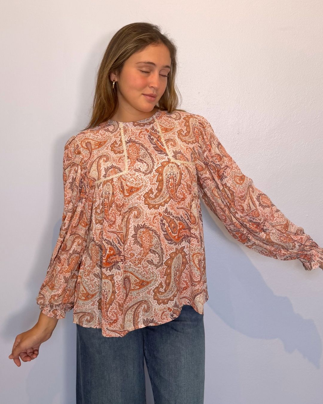 TIARA TOP- Paisley plus-size - AMOUR781