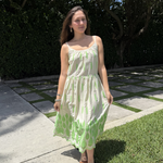 SANDRA Dress Lime plus-size - AMOUR781