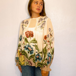 TIARA TOP- Vintage Floral plus-size - AMOUR781