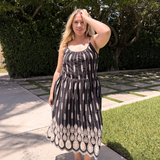 Sandra Dress Black plus-size - AMOUR781