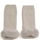 ARMWARMERS with FAUX FUR plus-size - AMOUR781