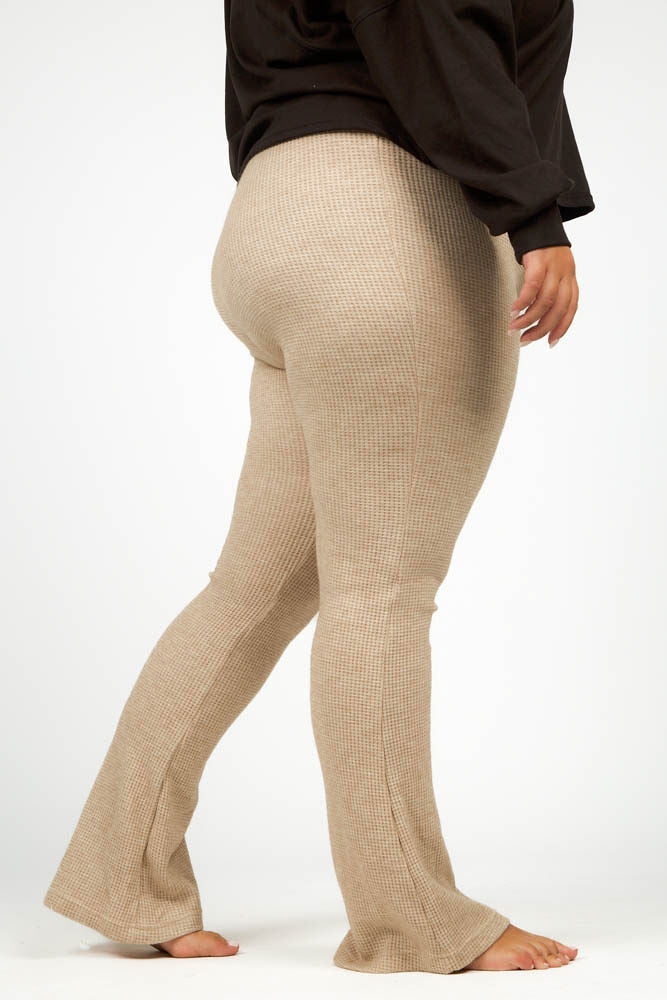 BRUSHED WAFFLE FLARE plus-size - AMOUR781