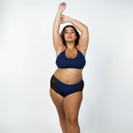 CLARIBEL LACE RIBBED BRALETTE & BOYSHORT SET plus-size - AMOUR781