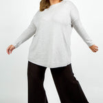 COCOON WOOL BLEND OVERSIZE BLOUSE plus-size - AMOUR781