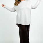 COCOON WOOL BLEND OVERSIZE BLOUSE plus-size - AMOUR781