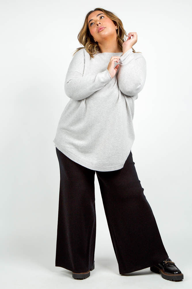 COCOON WOOL BLEND OVERSIZE BLOUSE plus-size - AMOUR781