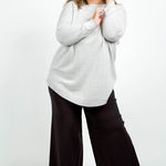 COCOON WOOL BLEND OVERSIZE BLOUSE plus-size - AMOUR781