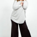 COCOON WOOL BLEND OVERSIZE BLOUSE plus-size - AMOUR781