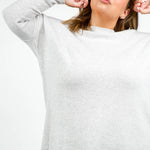 COCOON WOOL BLEND OVERSIZE BLOUSE plus-size - AMOUR781