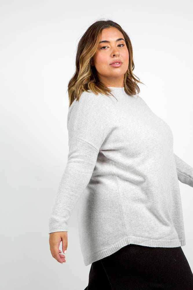 COCOON WOOL BLEND OVERSIZE BLOUSE plus-size - AMOUR781