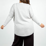 COCOON WOOL BLEND OVERSIZE BLOUSE plus-size - AMOUR781