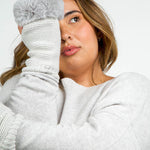 ARMWARMERS with FAUX FUR plus-size - AMOUR781