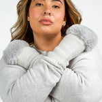 ARMWARMERS with FAUX FUR plus-size - AMOUR781