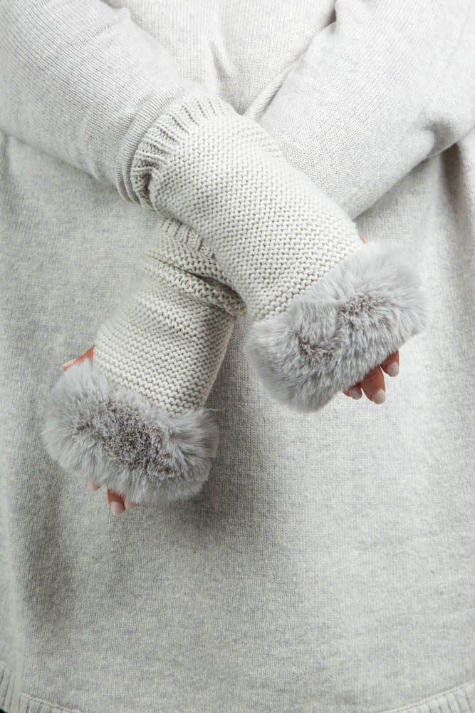 ARMWARMERS with FAUX FUR plus-size - AMOUR781