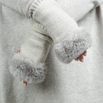 ARMWARMERS with FAUX FUR plus-size - AMOUR781