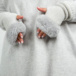 ARMWARMERS with FAUX FUR plus-size - AMOUR781