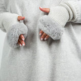 ARMWARMERS with FAUX FUR plus-size - AMOUR781