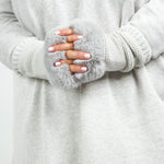 ARMWARMERS with FAUX FUR plus-size - AMOUR781