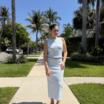 BLUE GINGHAM SKIRT plus-size - AMOUR781