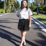 Black Tulle Mini plus-size - AMOUR781