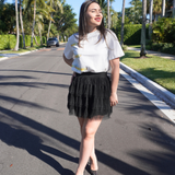 Black Tulle Mini plus-size - AMOUR781