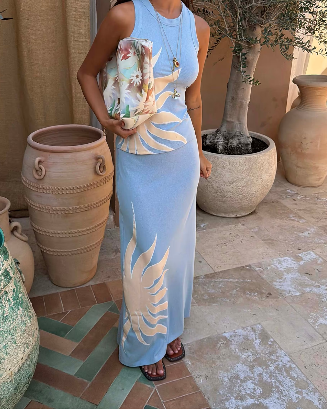 Ice Blue Sol Dorris plus-size - AMOUR781