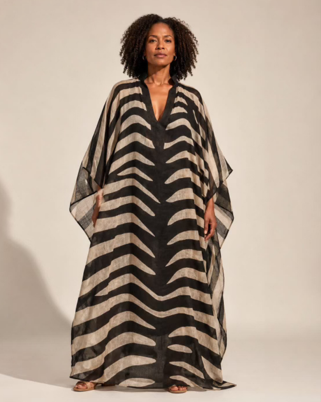 Zebra Kaftan plus-size - AMOUR781