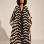 Zebra Kaftan plus-size - AMOUR781