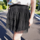 Black Tulle Mini plus-size - AMOUR781