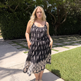 Sandra Dress Black plus-size - AMOUR781