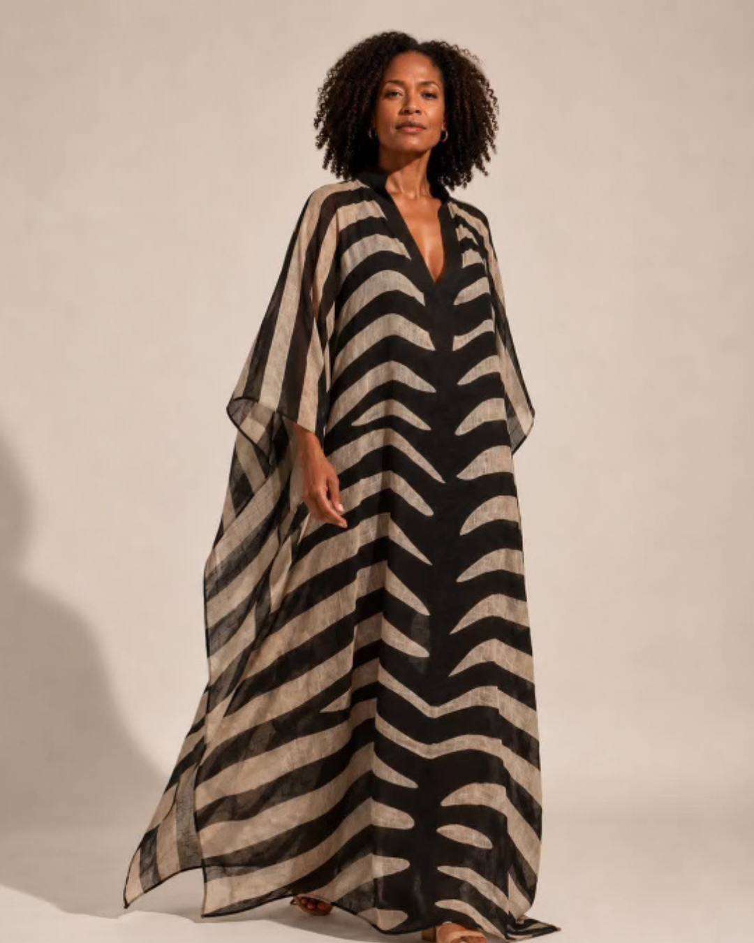 Zebra Kaftan plus-size - AMOUR781