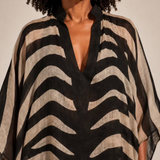 Zebra Kaftan plus-size - AMOUR781