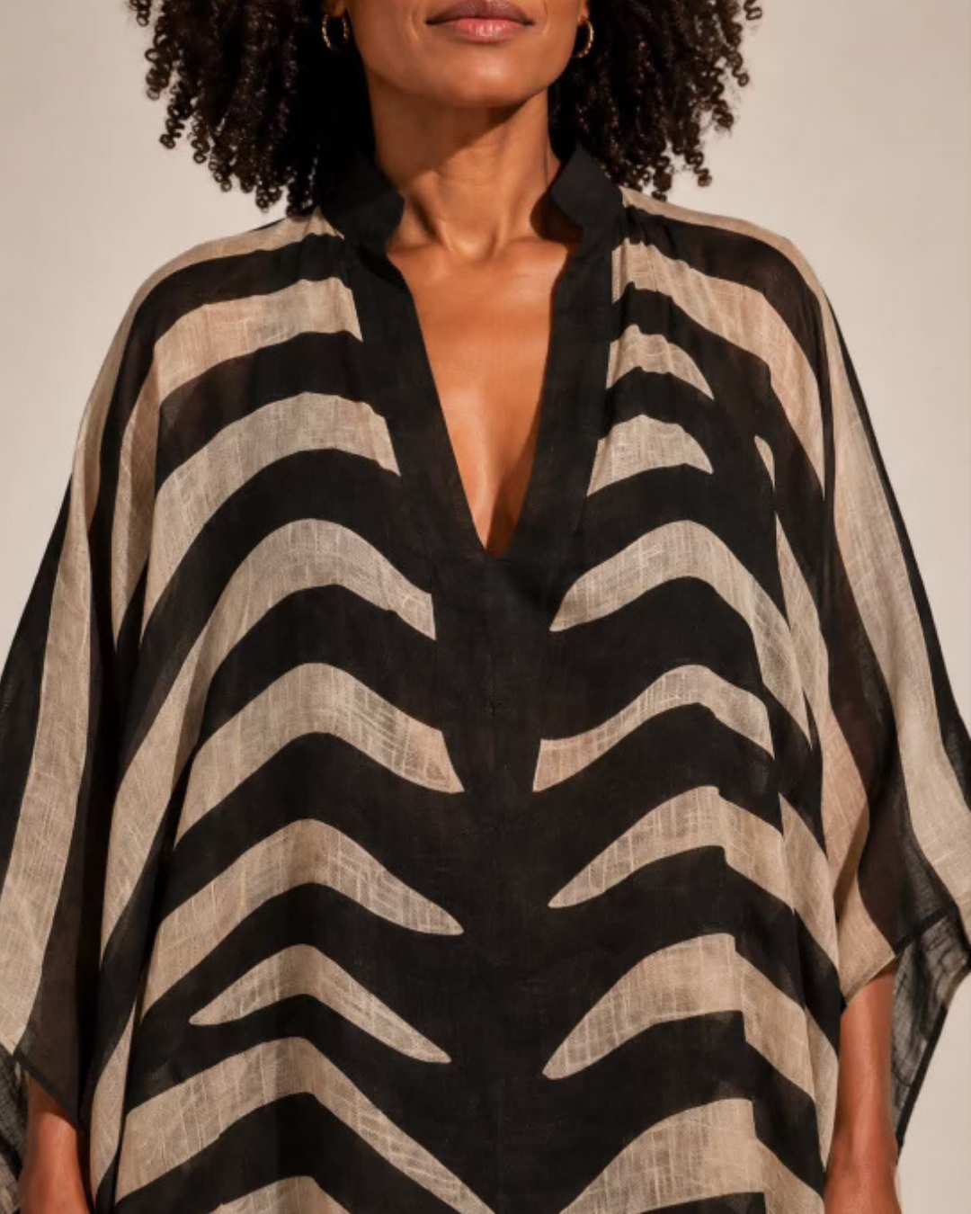 Zebra Kaftan plus-size - AMOUR781