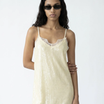 Lace Trim Sequin Dress plus-size - AMOUR781