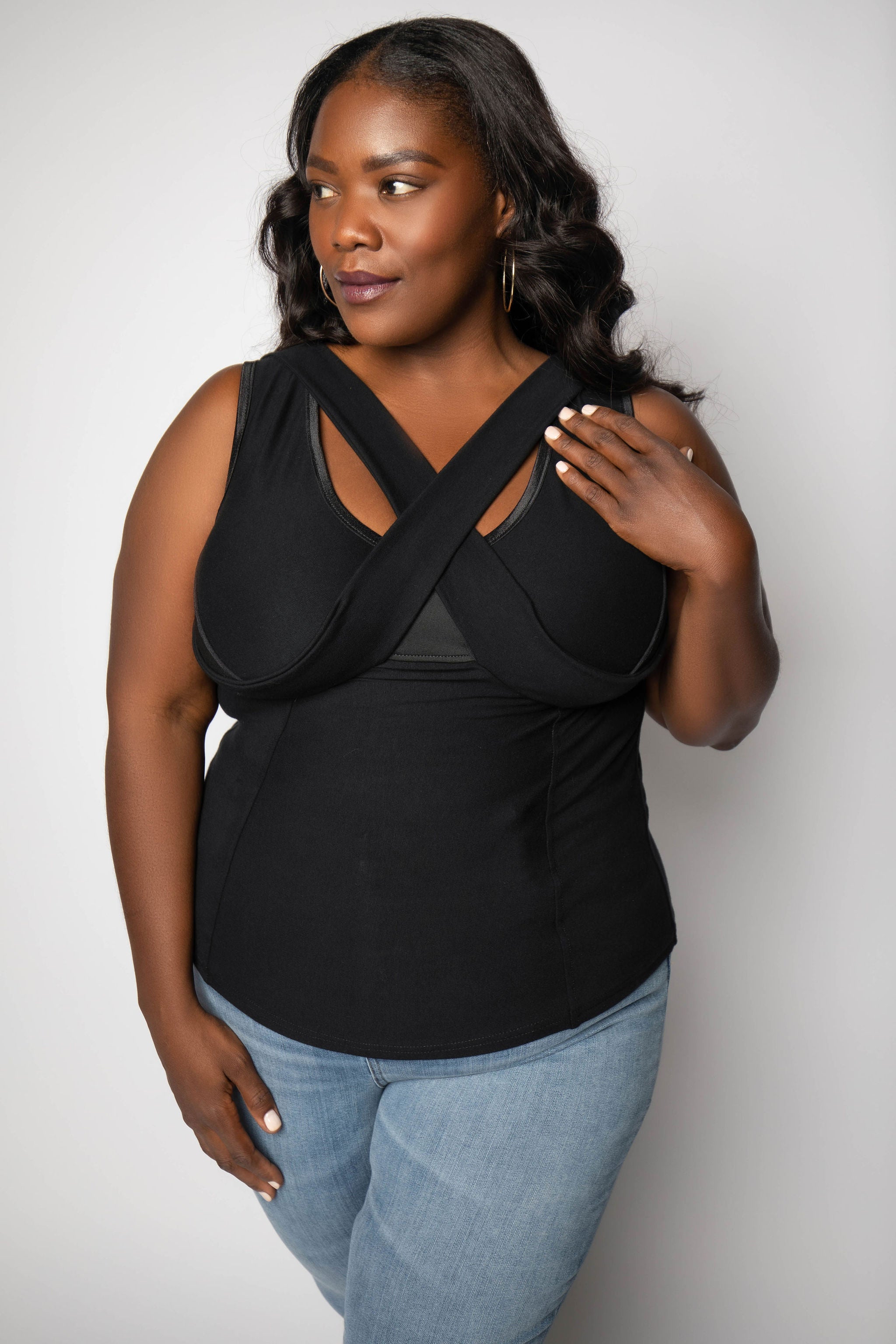FULL SUPPORT BRA-FREE TOP plus-size - AMOUR781