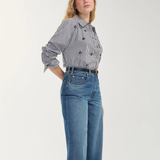 Long Sleeve button front with Embellishment