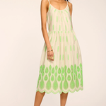 SANDRA Dress Lime plus-size - AMOUR781