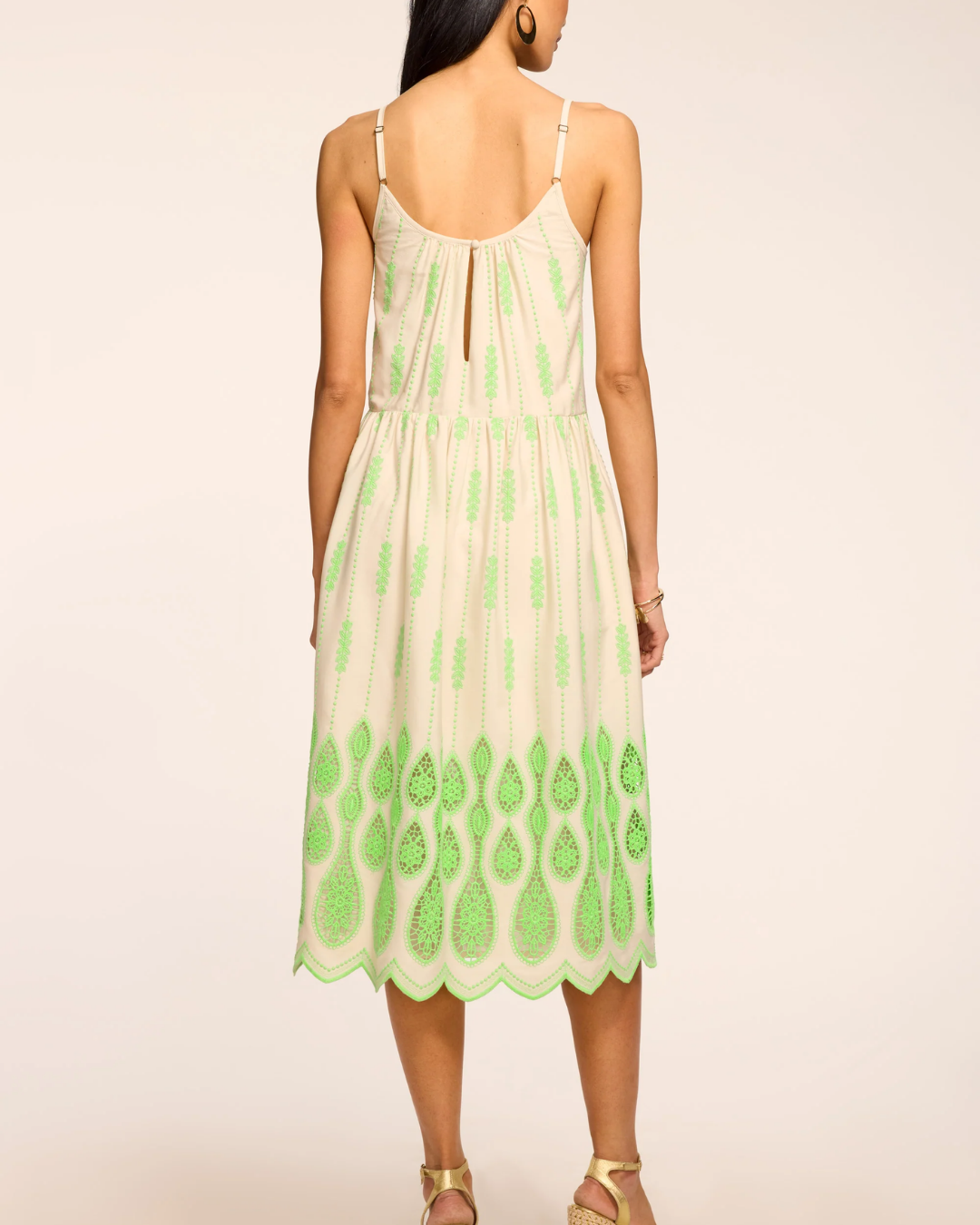 SANDRA Dress Lime plus-size - AMOUR781