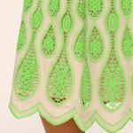 SANDRA Dress Lime plus-size - AMOUR781