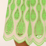 SANDRA Dress Lime plus-size - AMOUR781