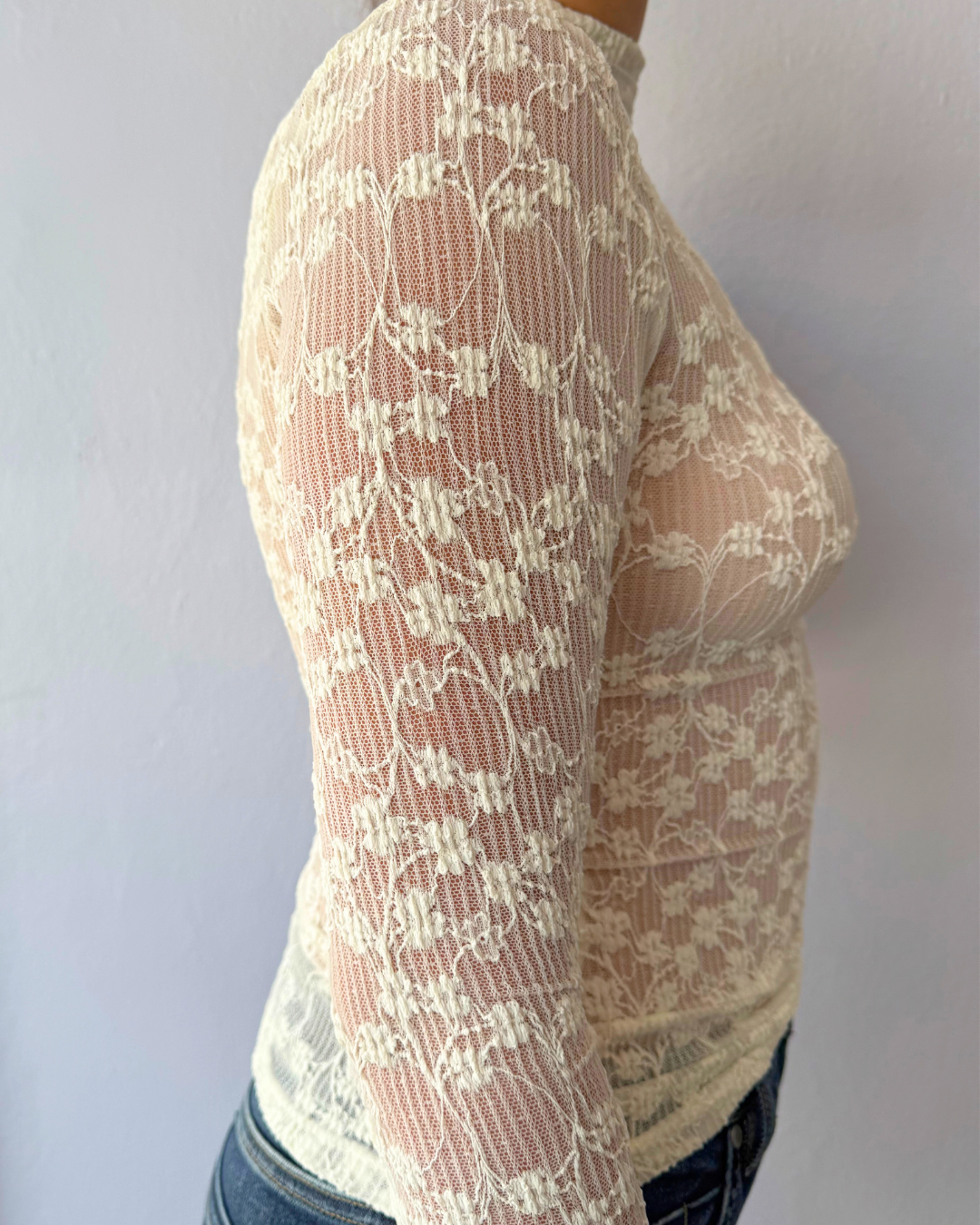 Lace Turtleneck plus-size - AMOUR781