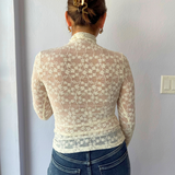 Lace Turtleneck