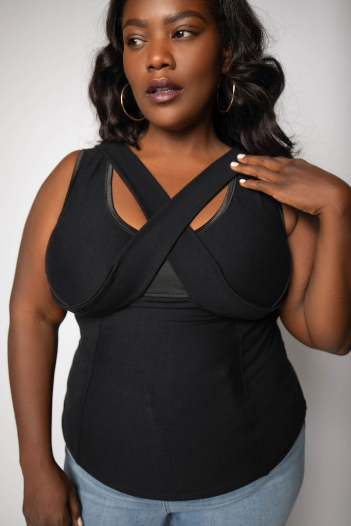 Full Support Bra-Free Top Designed by Embrago.