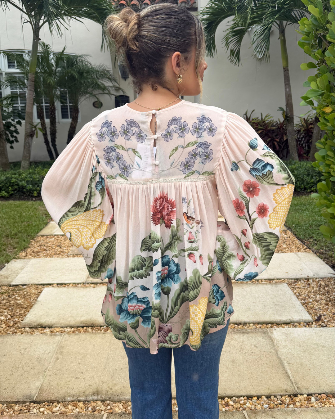 TIARA TOP- Vintage Floral plus-size - AMOUR781