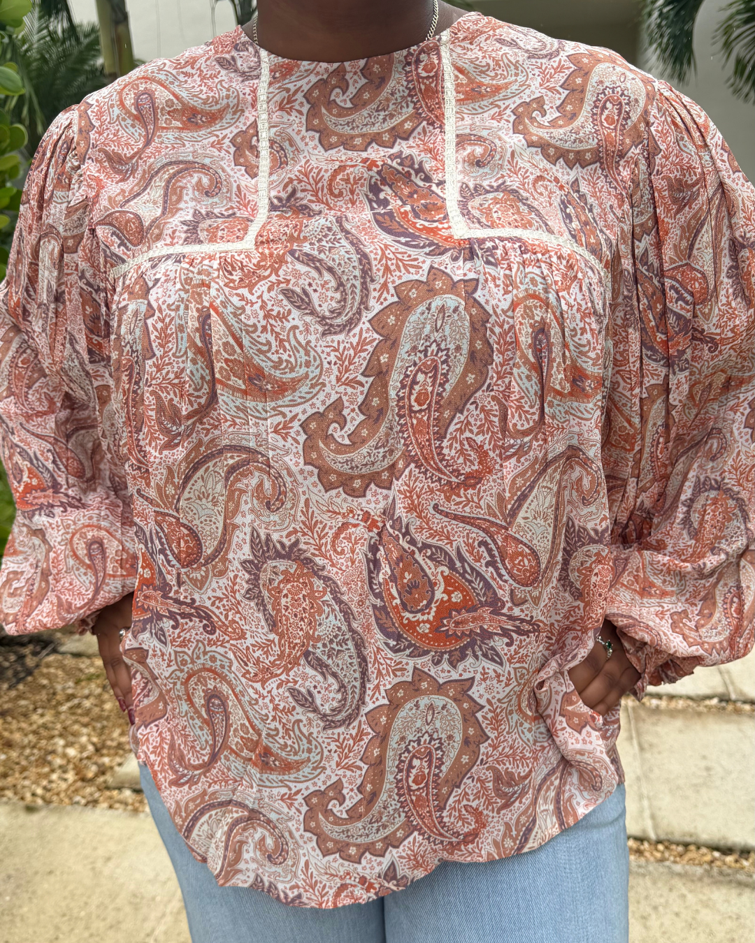 TIARA TOP- Paisley plus-size - AMOUR781