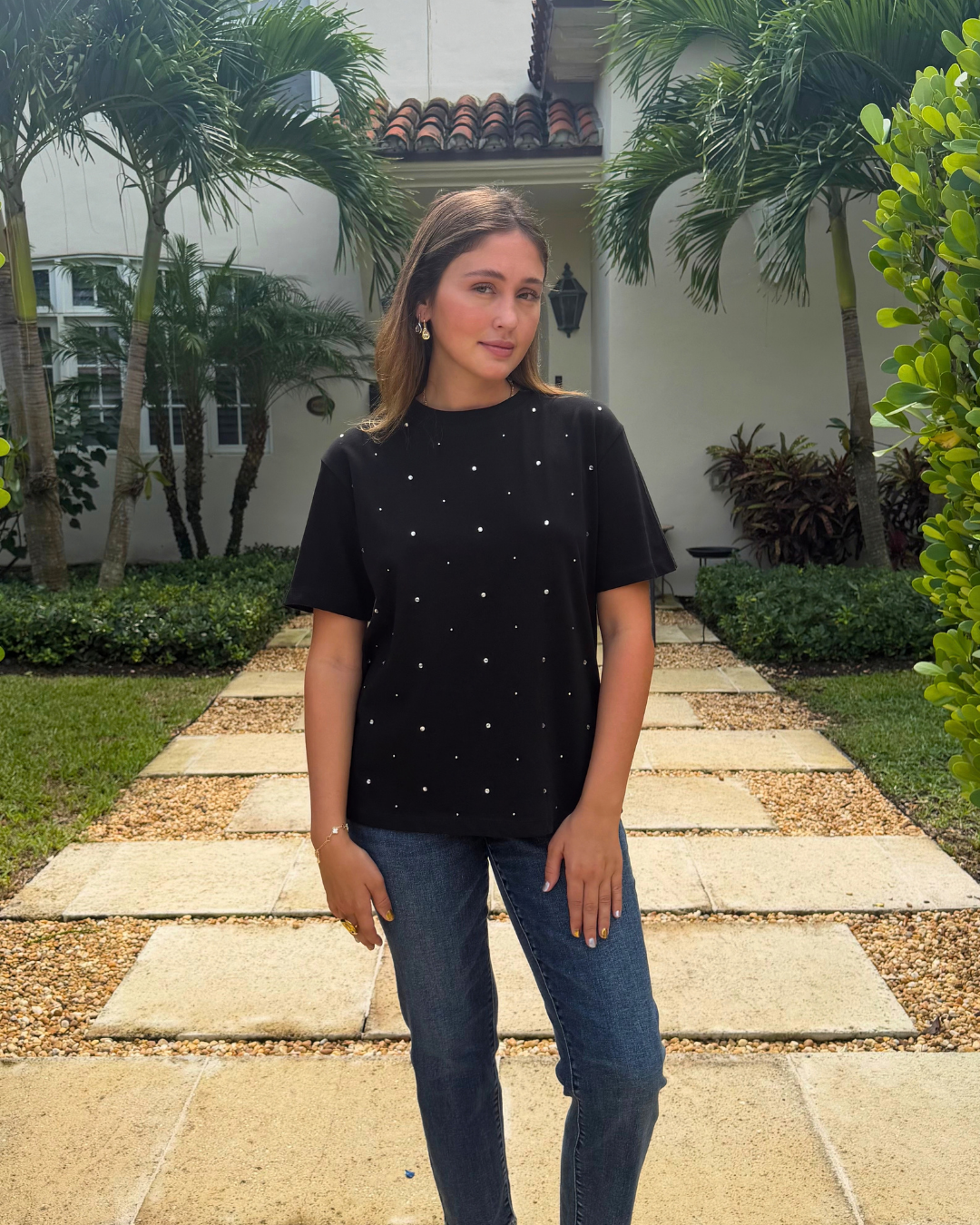 Embellished T-Shirt plus-size - AMOUR781