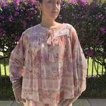 Byron Top- Heron Pink plus-size - AMOUR781