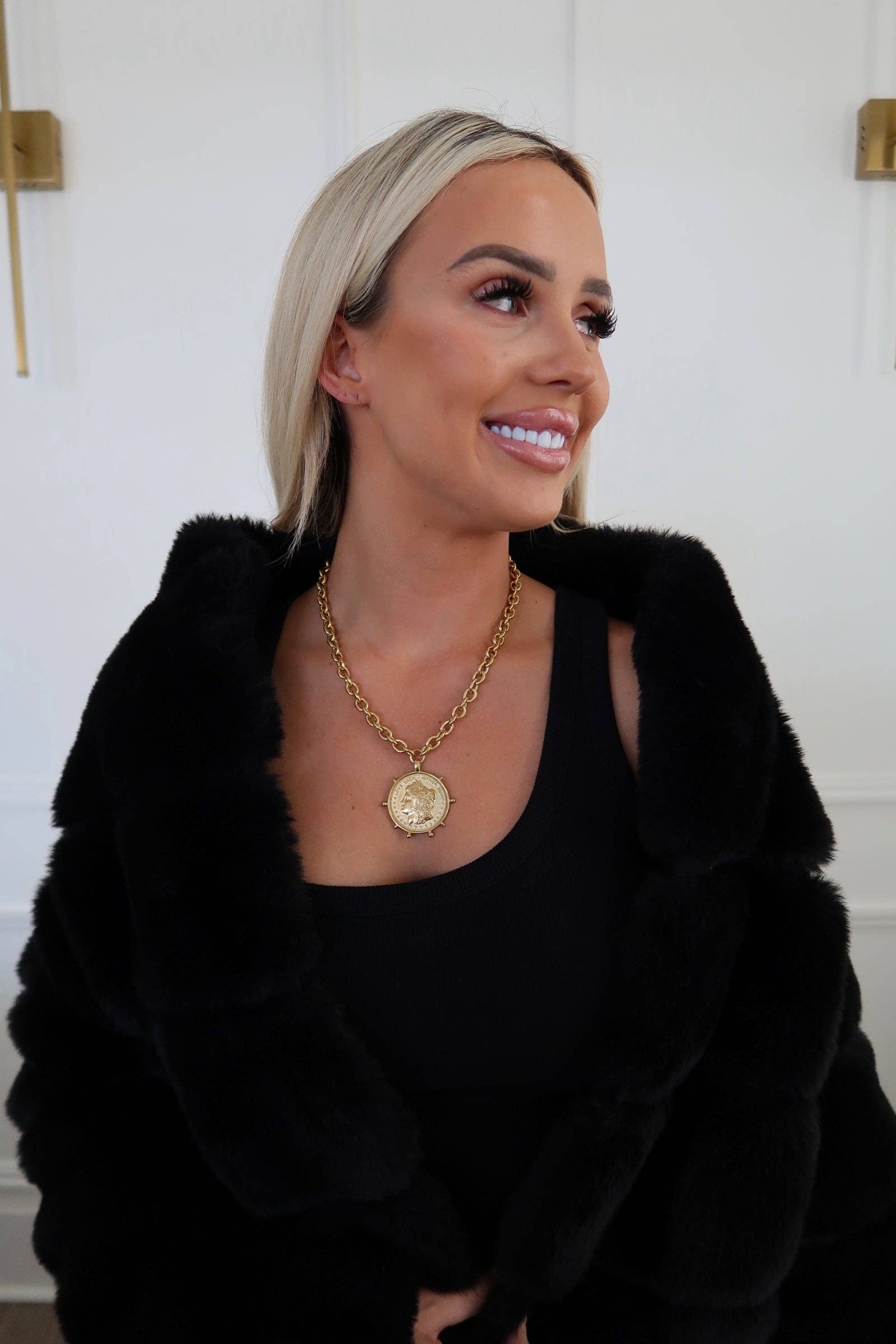 GOLD COIN NECKLACE plus-size - AMOUR781