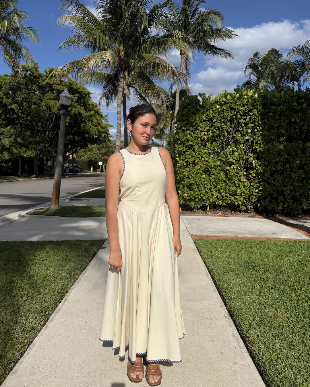 Open Back Midi Swing Dress plus-size - AMOUR781